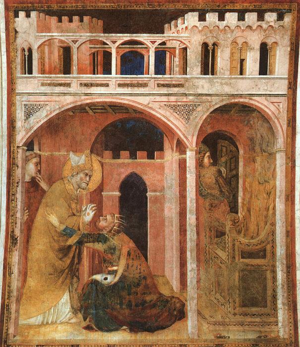 Simone Martini Miracle of Fire oil painting picture